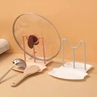 Подставка для крышки сковороды настольная подставка для крышки и подставка для ложки подставка для крышек Органайзер кухонный инструмент новая горячая Полка Стеллаж для хранения