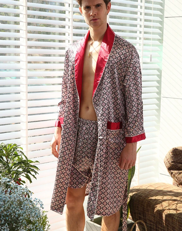 Мужской Халат кимоно Unqiue комплект из двух предметов короткие брюки роскошная