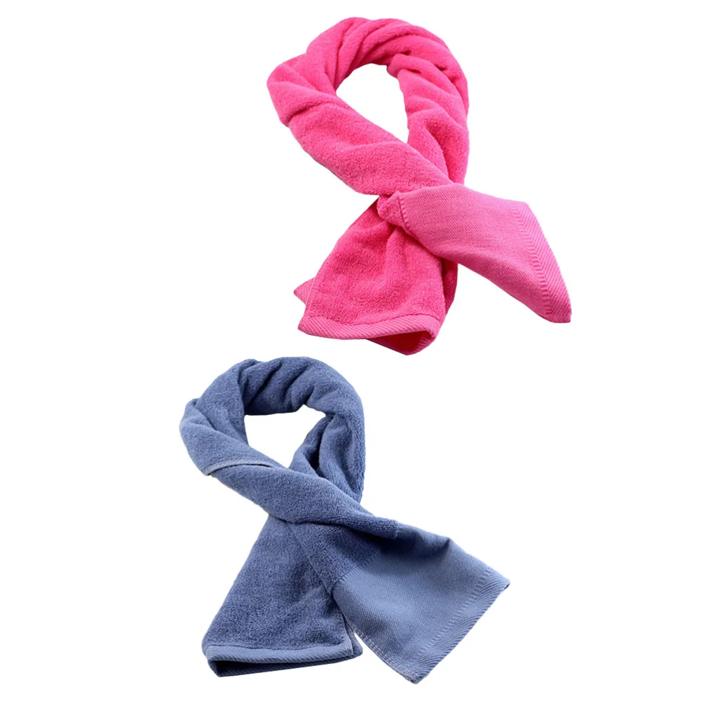 

3pcs Outdoor Sports Towel Fitness Room Sports Towel Lengthen Bathroom Towel Cotton Towel for Outdoor Home (Grey + + Wh