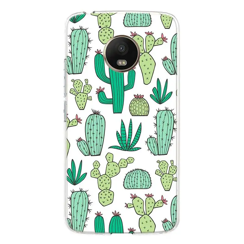 

Cactus Vintage Flower Cover Phone Case For Motorola Moto G8 G7 G6 G5S G5 E4 Plus G4 E5 E6 Play Power One Action EU Gift Shell