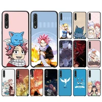 fhnblj anime fairy tail phone case for huawei y6 2018 y7prime2019 funda case for y8p y9 2019 capa