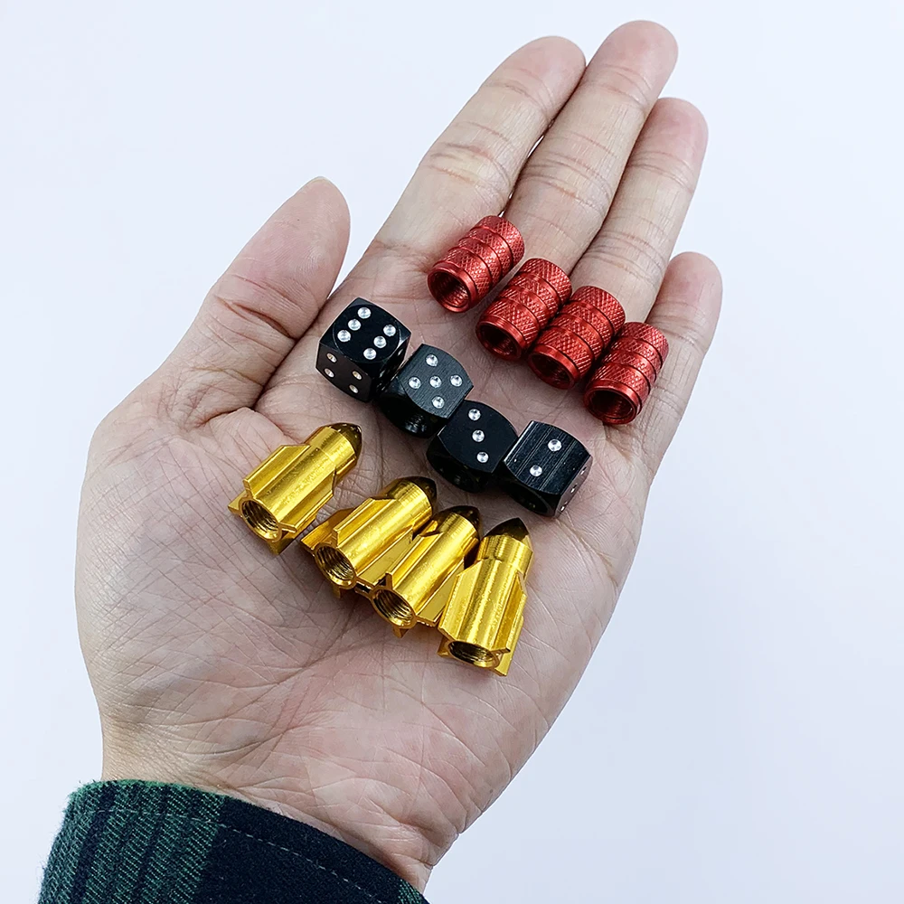 

4Pcs Bike Wheel Tire Covered Car Motorcycle Truck Universal Tube Tyre Bicycle AV SV American AIR Valve Cap Dustproof 10 Colors