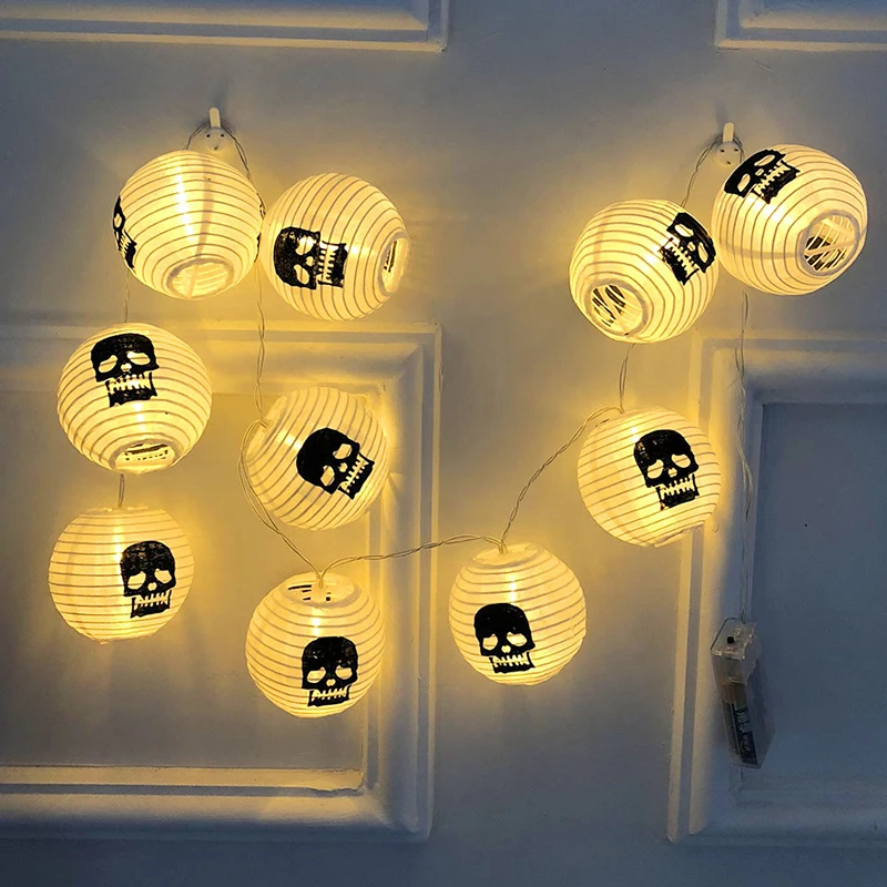 

Гирлянда на Хэллоуин, декоративное освещение с питанием от батарейки, для помещений и улицы, для вечеринок, свободное освещение и освещение
