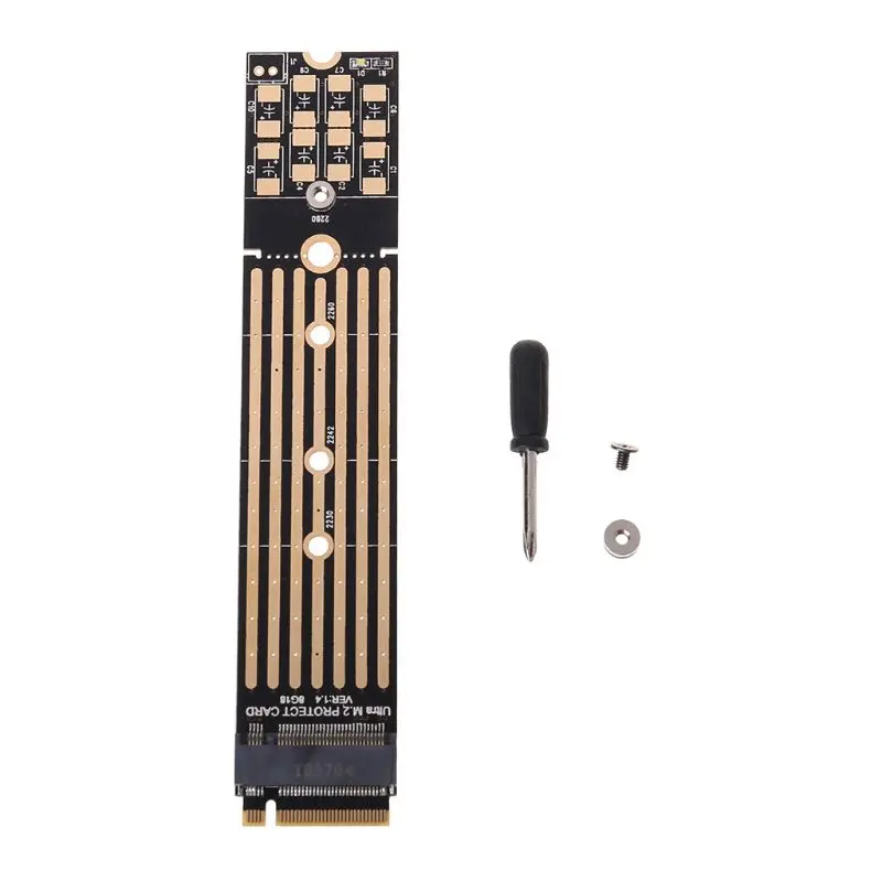 

M.2 NVME Extended Protection Card SSD m2 Protection Plate for 2280 to 22110 SSD DIY Power-off Protective Adapter O21 20