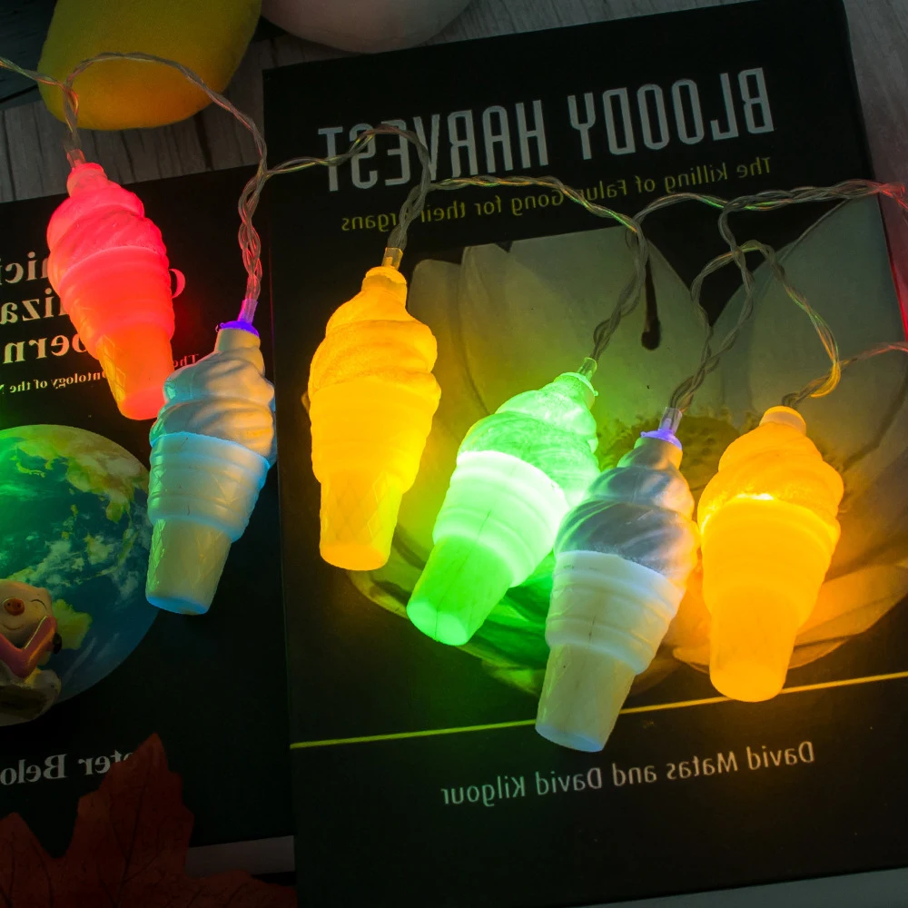 3m 20 Led Cracked Ice Cream Light String Home Interior Decoration Lights Festive Lamp | Лампы и освещение