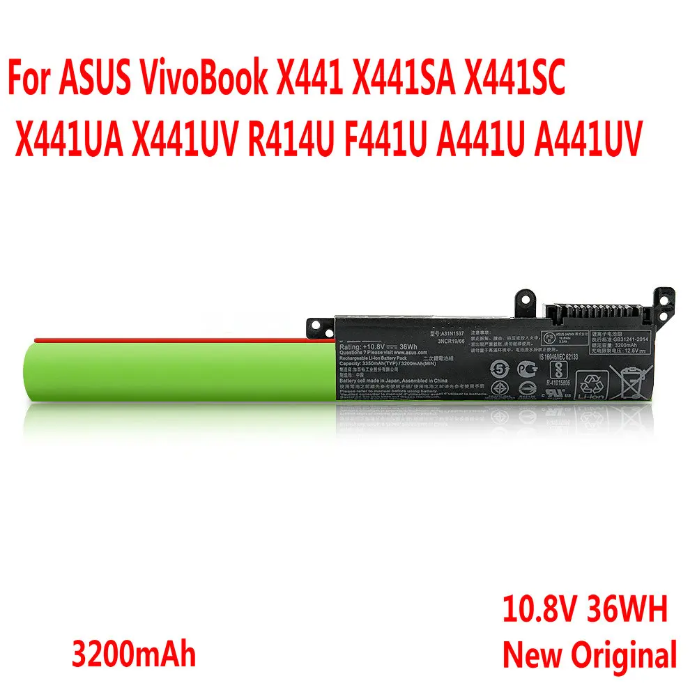 Фото Новый аккумулятор для ноутбука A31N1537 10,8 В 36 Втч для Asus VivoBook X441 X441SA X441SC X441UA X441UV R414U F441U A441U A441UV №1