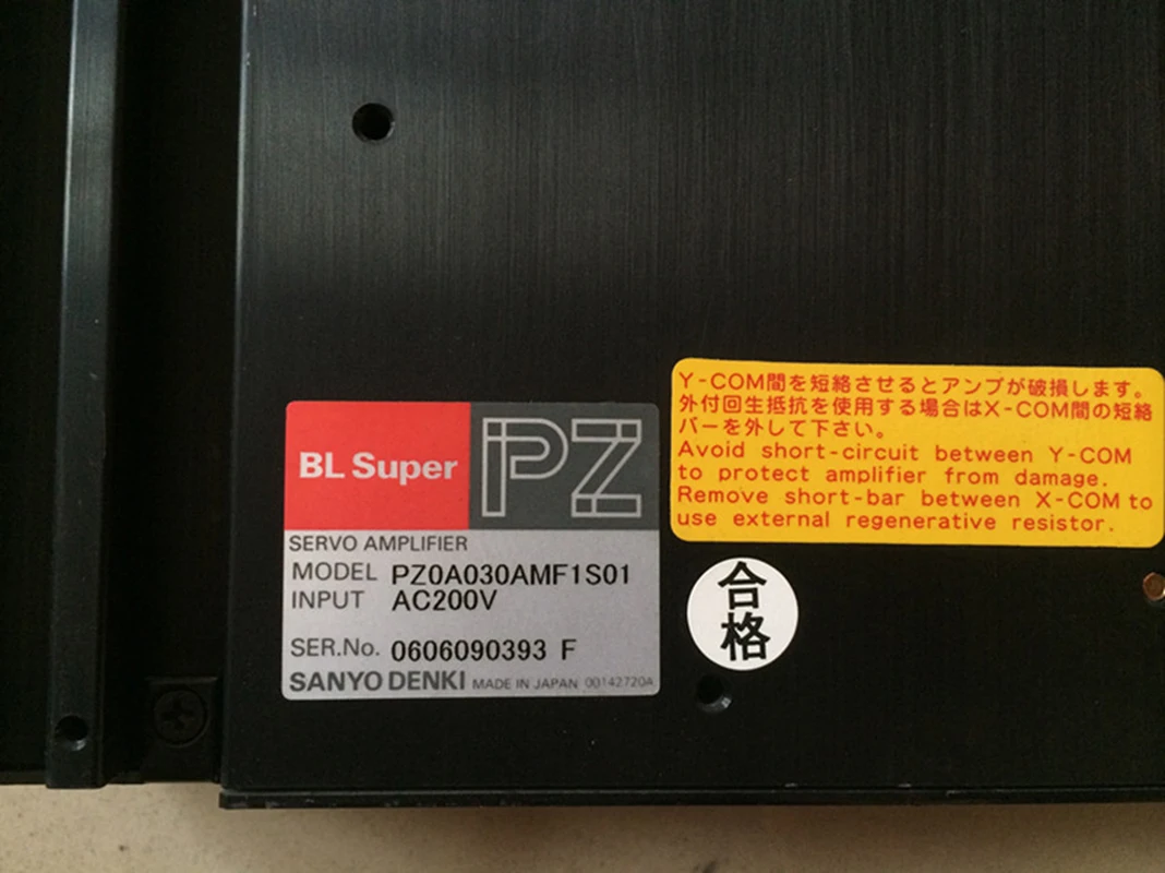 

PZ0A030AMF1S01 Sanyo Denki Servo Amplifier / Driver / Drive Used