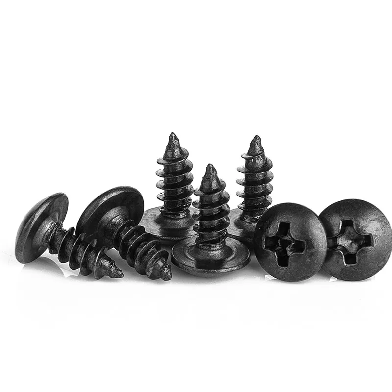 

100pcs Cross Phillips Truss Head Self-tapping Screw Carbon Steel cabinet screw M3 M3.5 M4 Mushroom Head Wood Screw