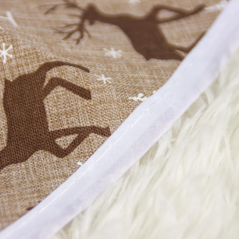 Юбка на рождественскую елку с принтом лося прочная хлопковая юбка деликатная