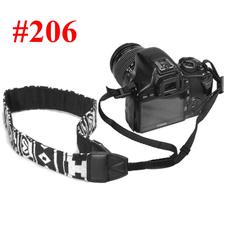206 Мягкий ремешок для камеры Dslr кружевной винтажный плечевой ремень для шеи классический ретро ремень для Canon Nikon sony dslr плечевой ремешок для камеры - Цвет: 206
