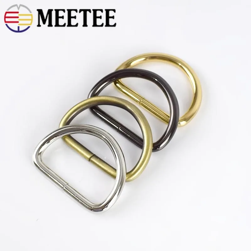 4/10/20 штук Meetee 4 8 мм толщиной 38 кольцо в виде буквы D металлическая пряжка для сумки