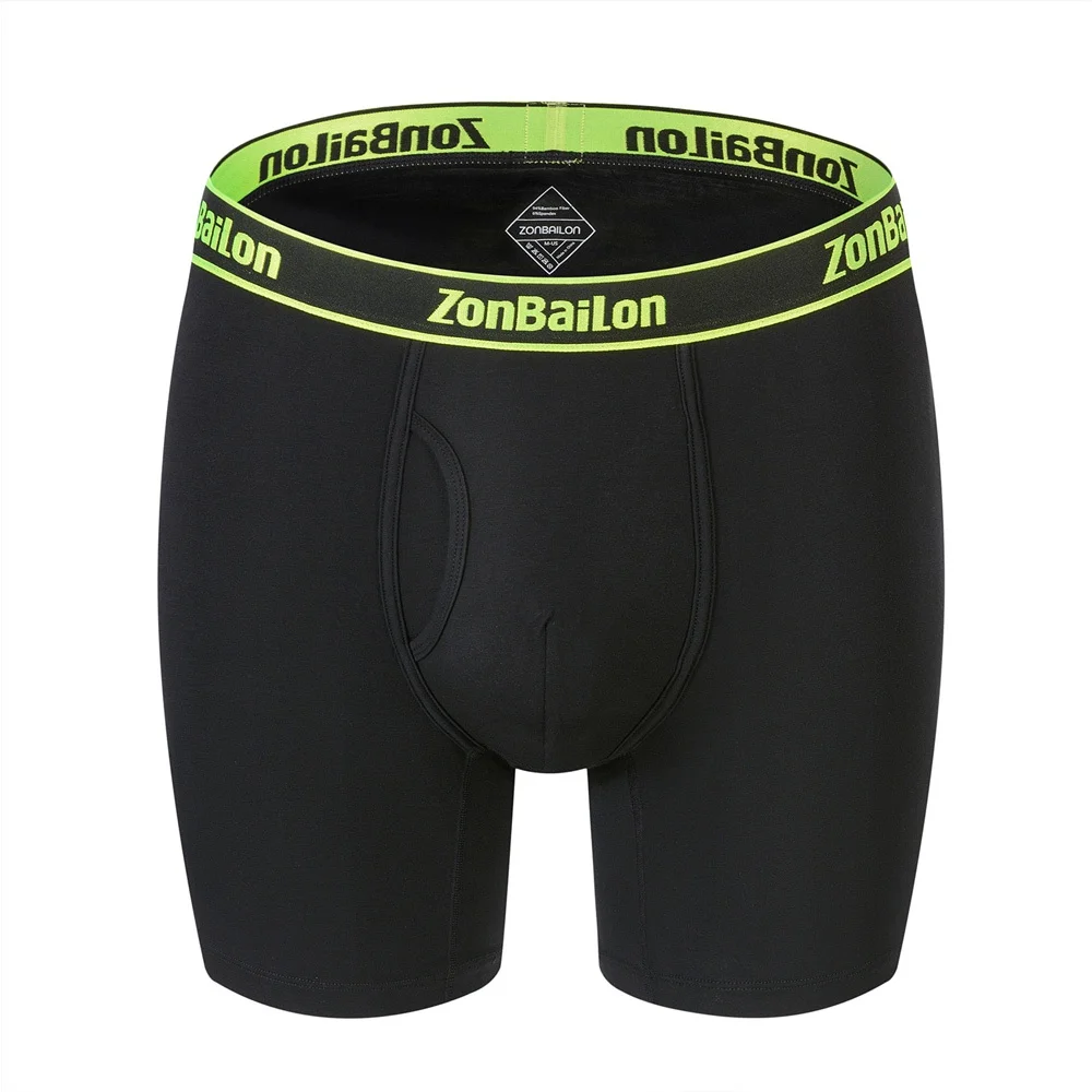 Men's Fashion Underwear Male Boxer Briefs Bamboo Fiber Male Fashion Briefs  Solid Color 3 PCS
