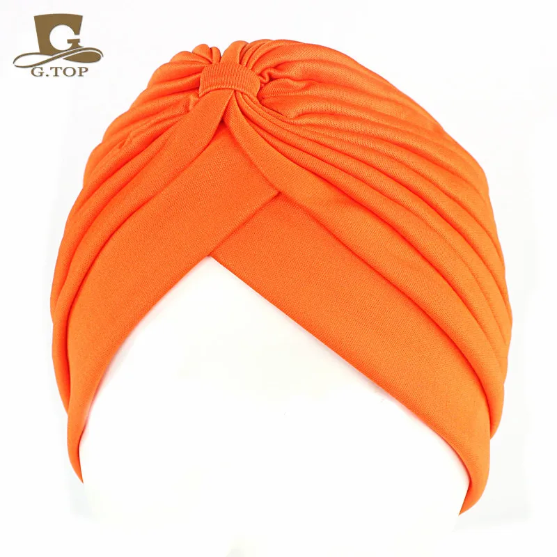 Новый мягкий женский головной убор с узелком и оборками Повседневная Уличная