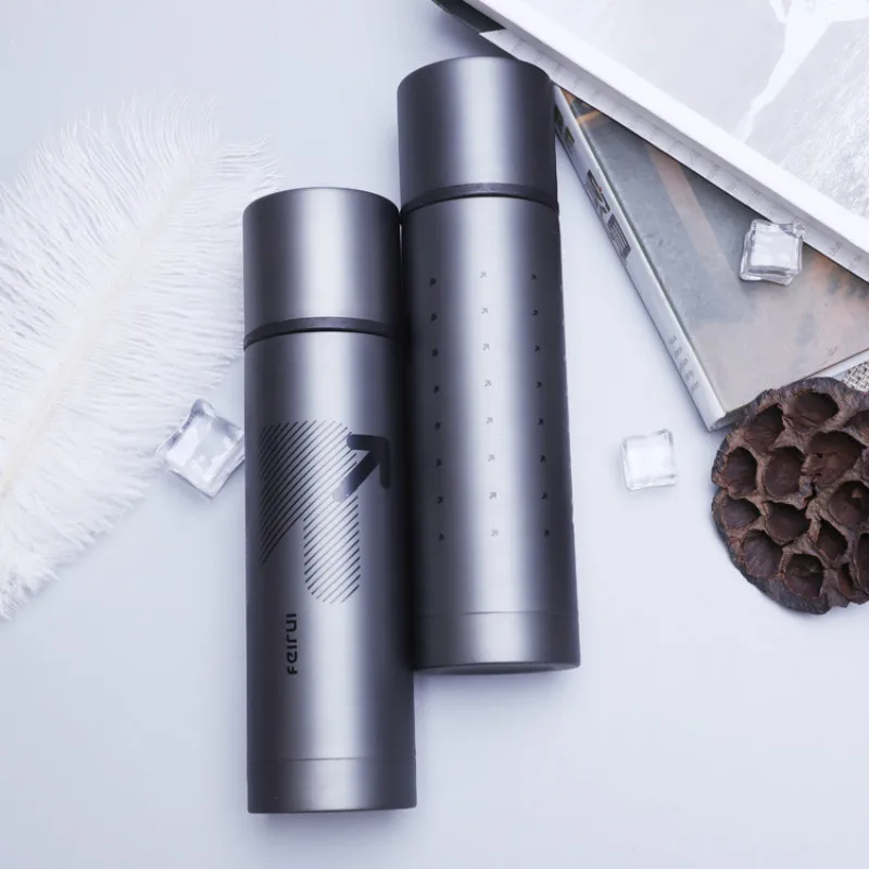 

New Straight Business Thermos Mug Portable water cup and Durable Double-layer Vacuum Insulation High-end Office Thermos Mug