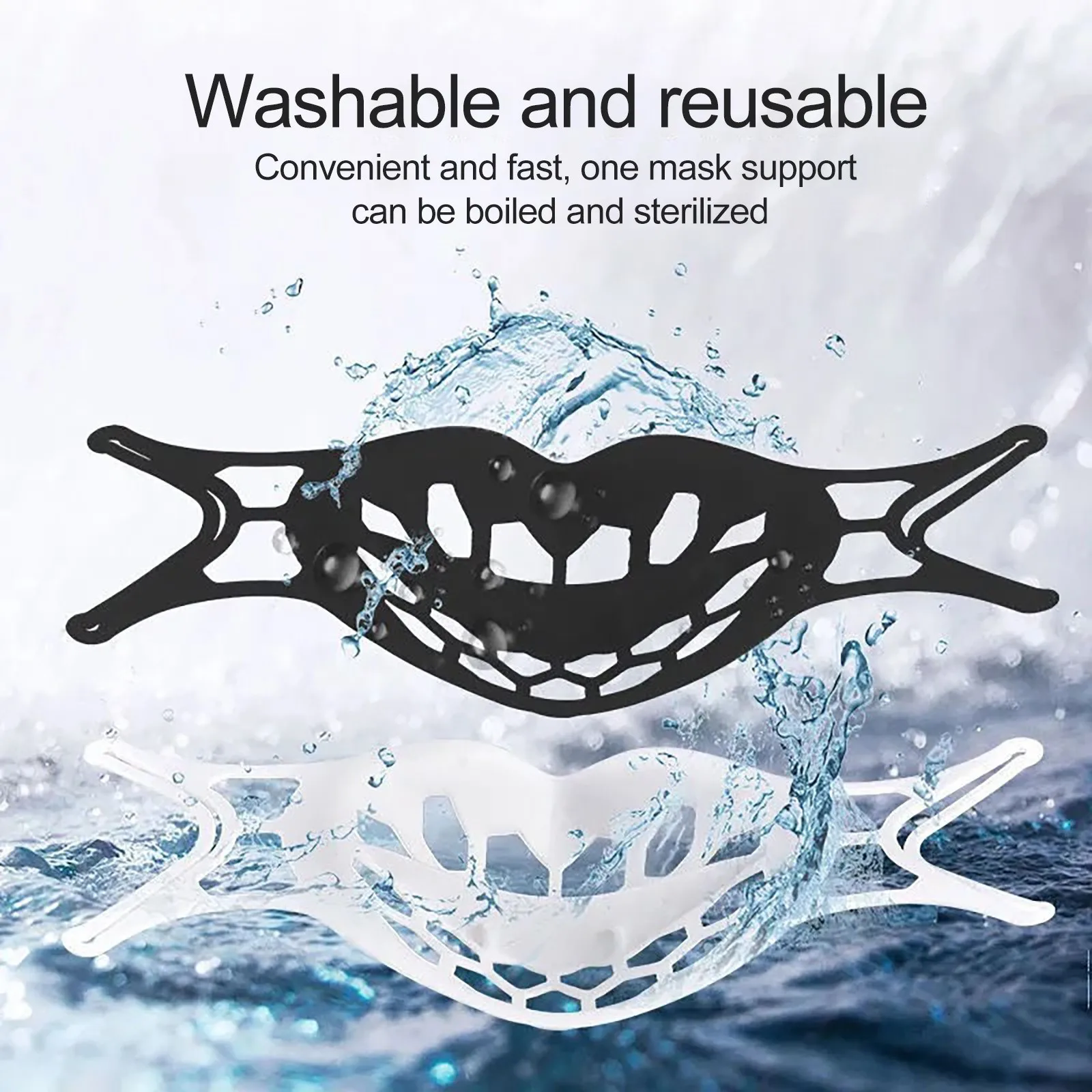 Улучшенный силиконовый 3d Кронштейн для бандана-маски 10 шт. внутренняя