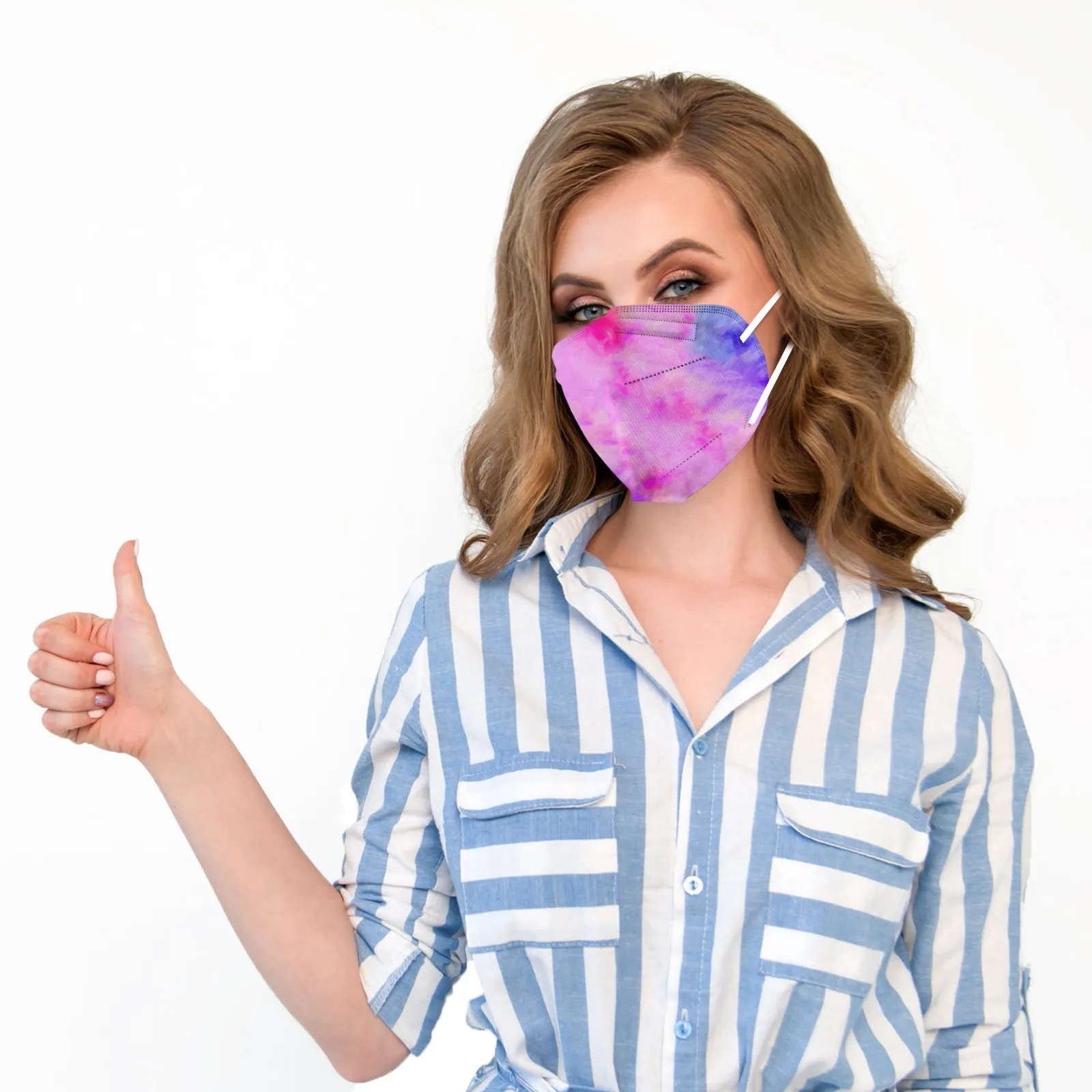 

3d Tie-dye Mask Disposable Mascarillas Thicken Filters Face Masks Adult Mascara 5-layer Facial Mouth Mask Masque Rose Mouth Caps