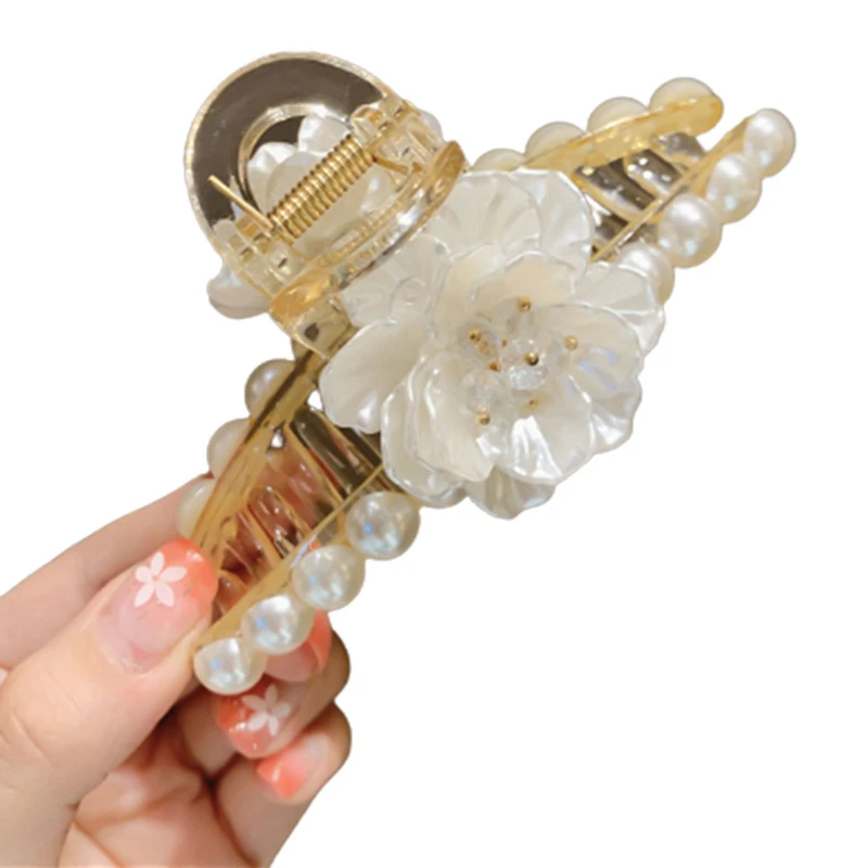 Женские Винтажные заколки для волос Элегантные Заколки-крабы золотого цвета с