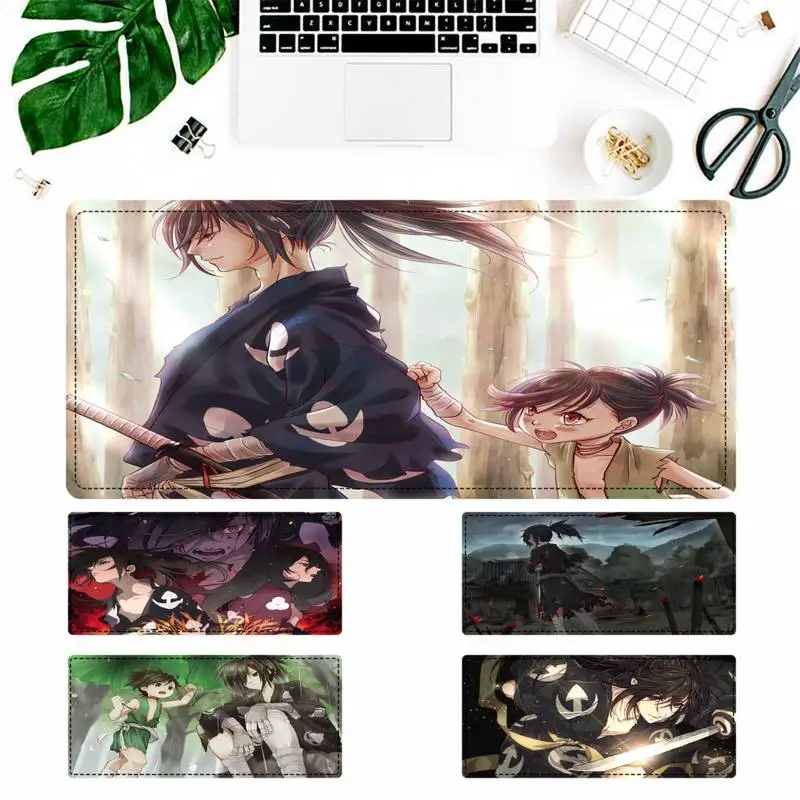 

Vintage Dororo and Hyakkimaru Mouse Pad Gamer Keyboard Maus Pad Desk Mouse Mat Game Accessories For Overwatch