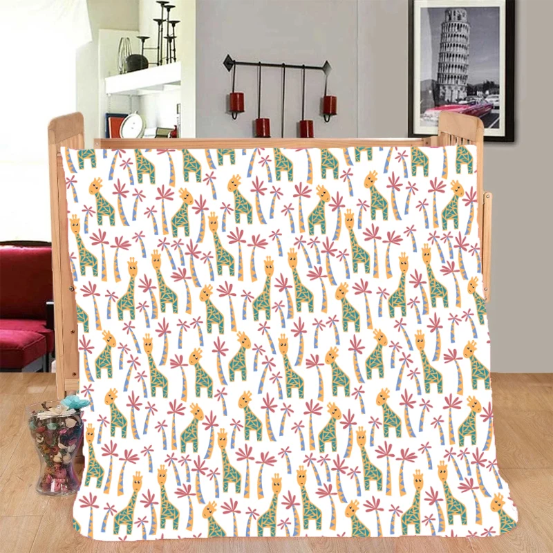 Идиллический цветок узор внутренний диван одеяло Открытый путешествия кровать