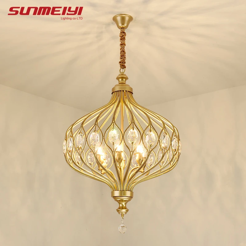 Скандинавский Хрустальный подвесной светильник s черная столовая настольная