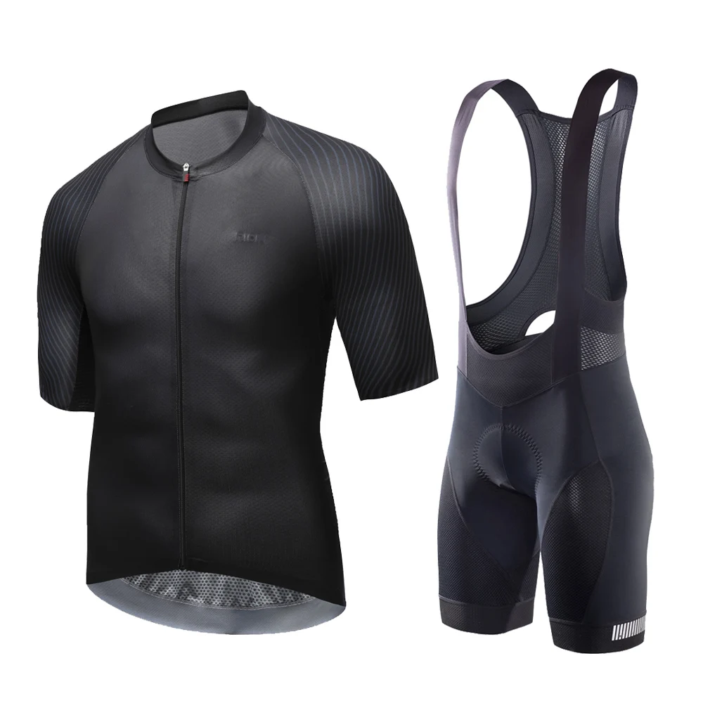 

RION Men Summer Cycling Jersey Set Short Sleeve Bike Jersey MTB Bicycle Gel Pad Cycling Bib Shorts ropa ciclismo hombre