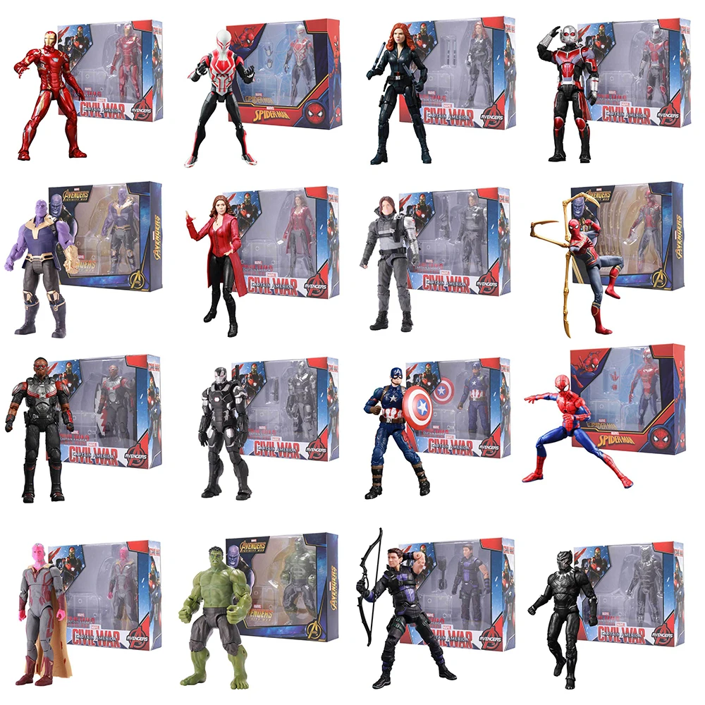Marvel legends Мстители супергерои Железный человек Удивительный Человек-паук Капитан