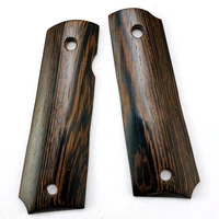 2pieces 1911 grips handle natural chicken wing wooden handle cnc tool holder production material