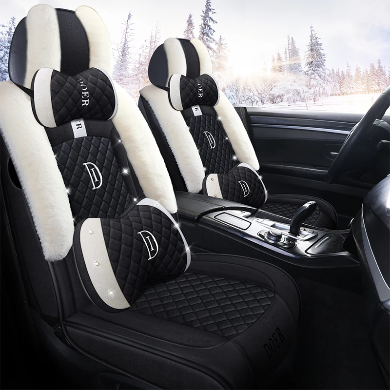 

Winter Auto Full coverage Seats Covers Plush Car Seat Cover for ssangyong actyon korando kyron rexton