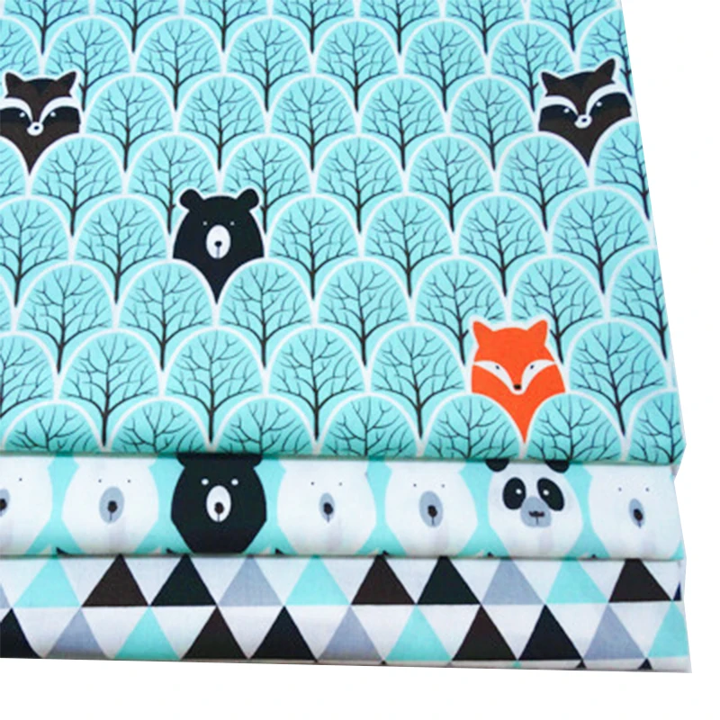 100% хлопок саржа стеганая ткань для текстильной ткани лоскутное постельное белье