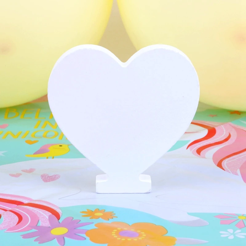 Heart 1 шт. деревянные буквы алфавит слово Деревянные белые английские буквы для детей мальчик девочки ребенок душ для дня рождения, свадьбы Декор поставки - Цвет: Heart