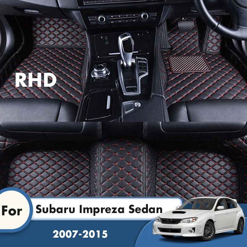 

Автомобильные коврики RHD для Subaru Impreza Sedan 2015 2014 2013 2012 2011 2010 2009 2008 2007, кожаный коврик, автомобильные аксессуары на заказ