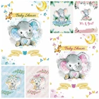 Виниловый фон для фотосъемки новорожденных мальчиков и девочек в день рождения с изображением луны и звезд