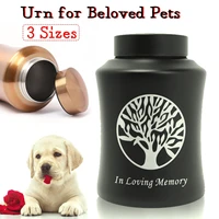 800500250ml stainless steel pet cremation memorial urn jar for dog cat bird mouse ashes keepsake memorial container box