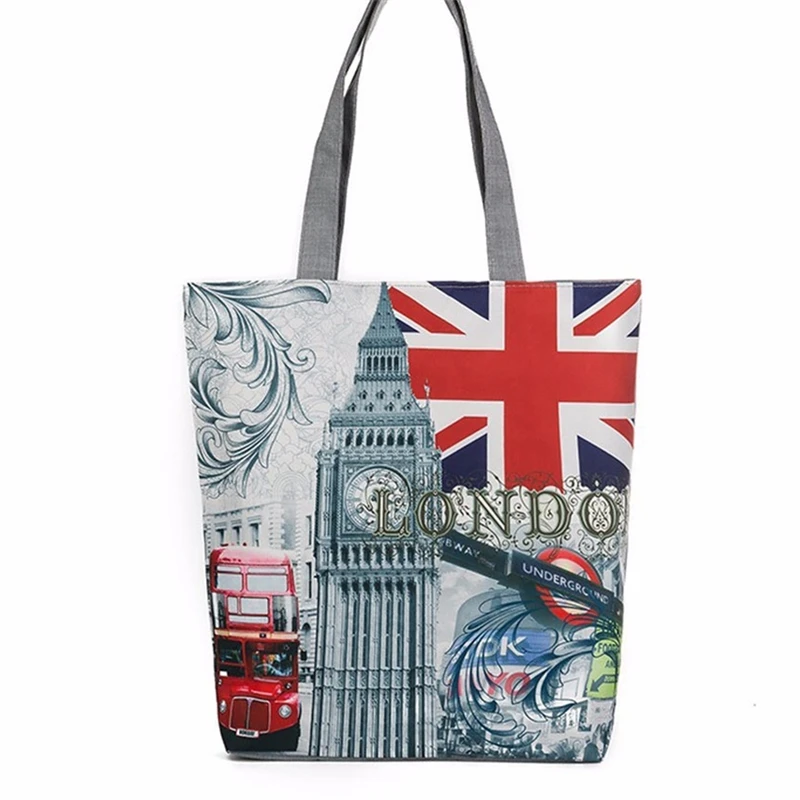 

Scenery Printed Fashion Ladies Canvas Tote Casual Beach Bags Women Shopping Bag Handbags Messenger Bags High Quality