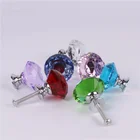 30 мм в европейском стиле, украшенные разноцветными кристаллами Стекло ручки для шкафа шкаф ручки для ящика шкафа оборудование для обработки мебели