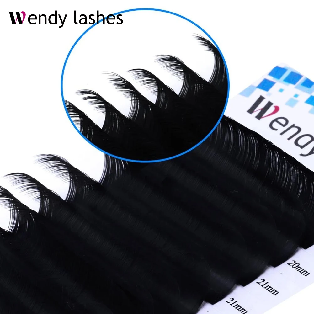 Супер длинные ресницы WENDYLASHES 14-20 мм индивидуальные шелковые высококачественные