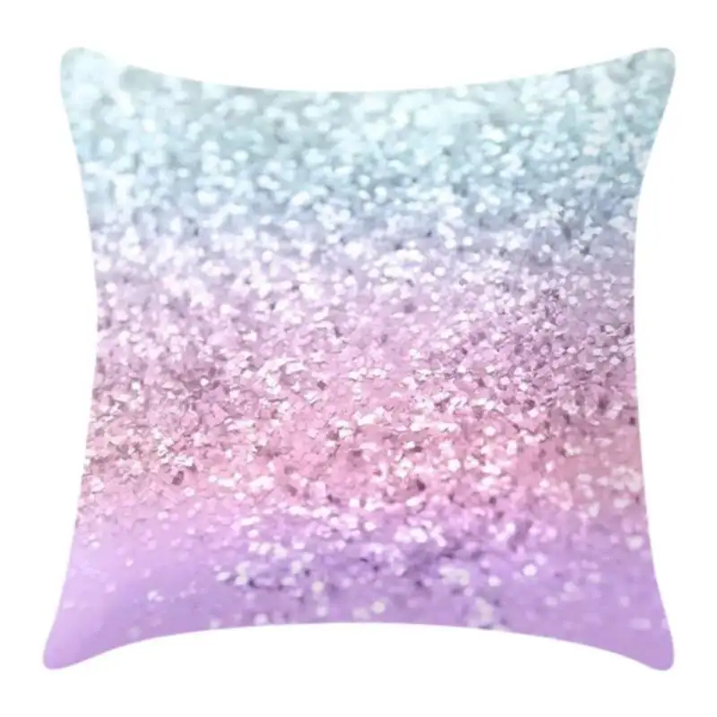 Градиентные блестящие декоративные наволочки мраморные геометрические для