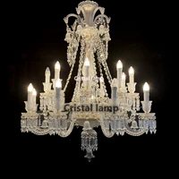 zenith series chandelier and clear crystal 18 light fixture for home restaurant lamp