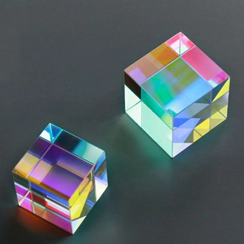 X-кубическая Призма RGB Combiner сплиттер крестообразная дихроичная Призма-украшение преподавания физики инструменты фотография исследования образовательный подарок