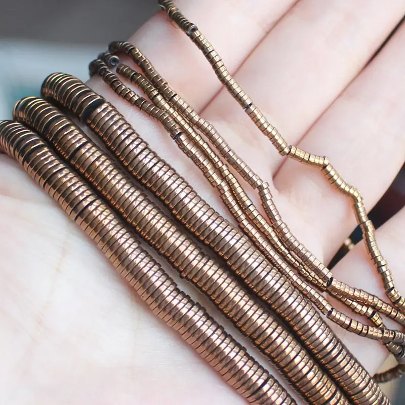 Натуральный гематитовый цвет 1x2-6 мм круглые бусины для изготовления украшений!