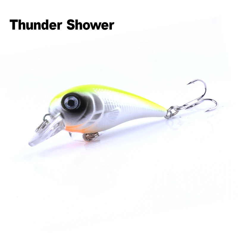Thundershower 1 шт. 5g/5 см Плавание твердый воблер приманки для ловли рыбы 3D глаза мини