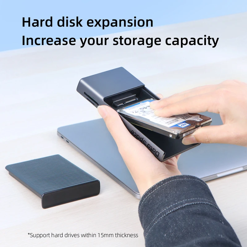 Хагбис USB C концентратор с корпусом жесткого диска 2 5 SATA к 3 0 Type адаптер для