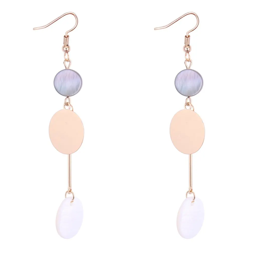 Женские Длинные жемчужины уникальная форма черный и белый жемчуг Висячие