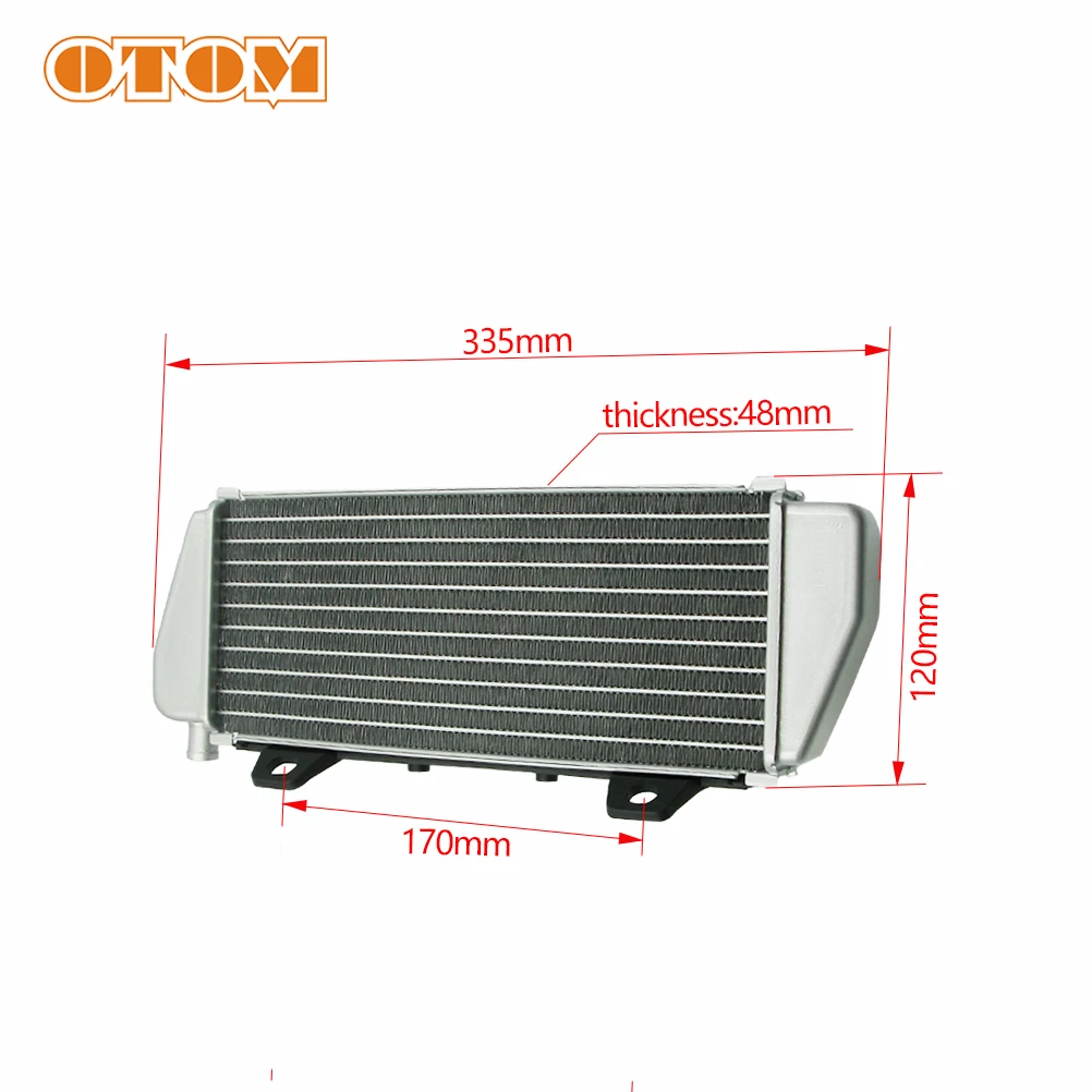 Left OTOM радиатор мотоцикла бак для воды охладитель для KTM HUSQVARNA SX125 SXF250 XC250 SX250 FC250 FX350 TC250 TE150 TX алюминиевый сплав - Цвет: Left