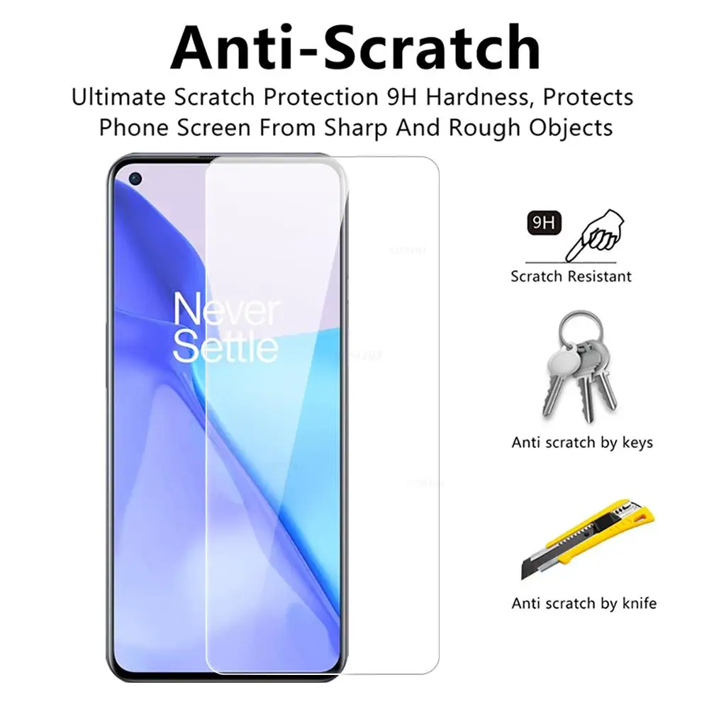 Защитное стекло на весь экран для смартфона Oneplus 9 Nord 2 защитное покрытие