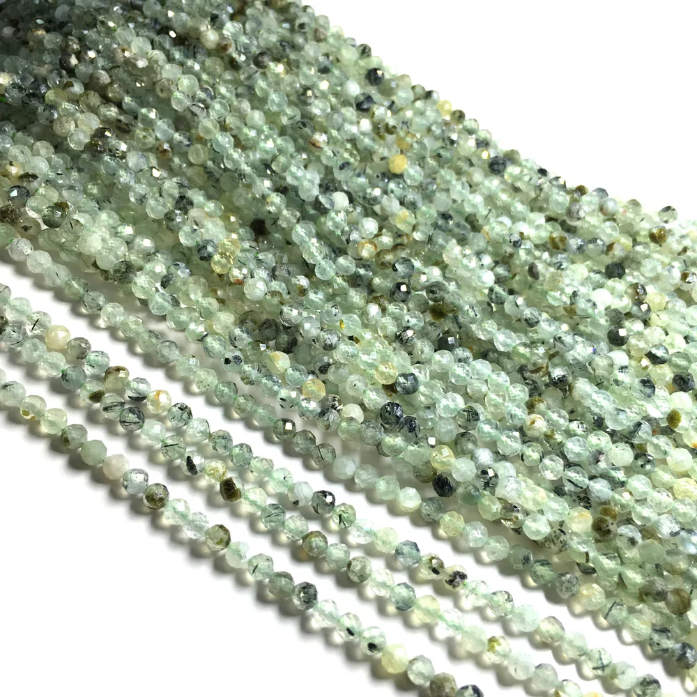 Натуральный круглый ограненный камень кристаллы маленькие бусины Свободные