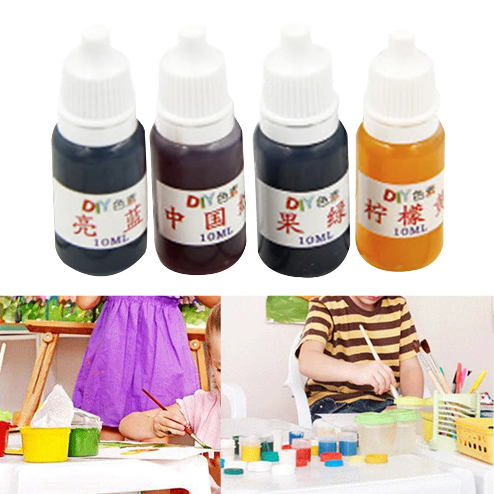 Краситель для мыла из эпоксидной смолы 4 шт. жидкий пигмент художественного