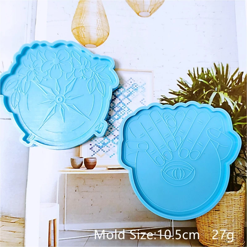 

Huazhimang Coaster Mold Creative Valentine's Coffee Cup Mat Resin Silicone Mold