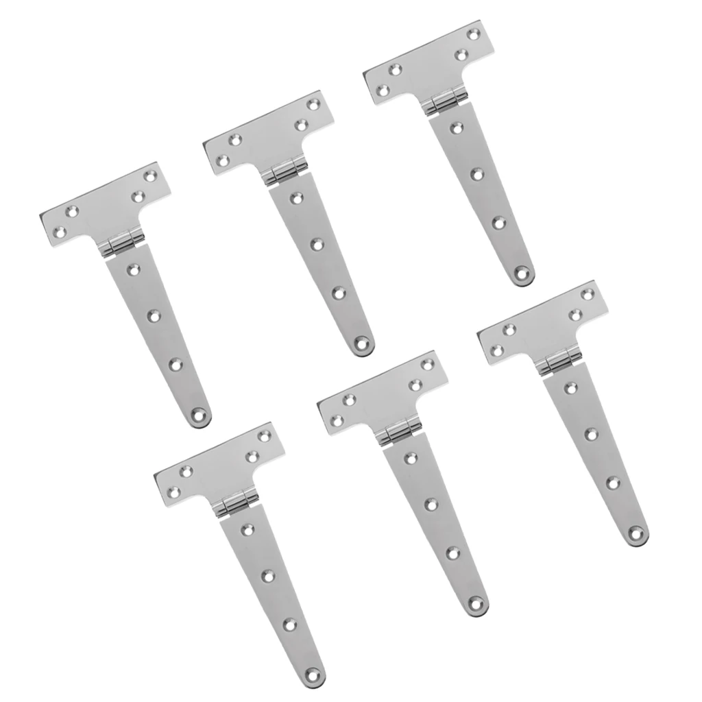 6 шт. сверхмощный ремень T шарнир шкаф сарай Дверь ворота тройник петли|Морское