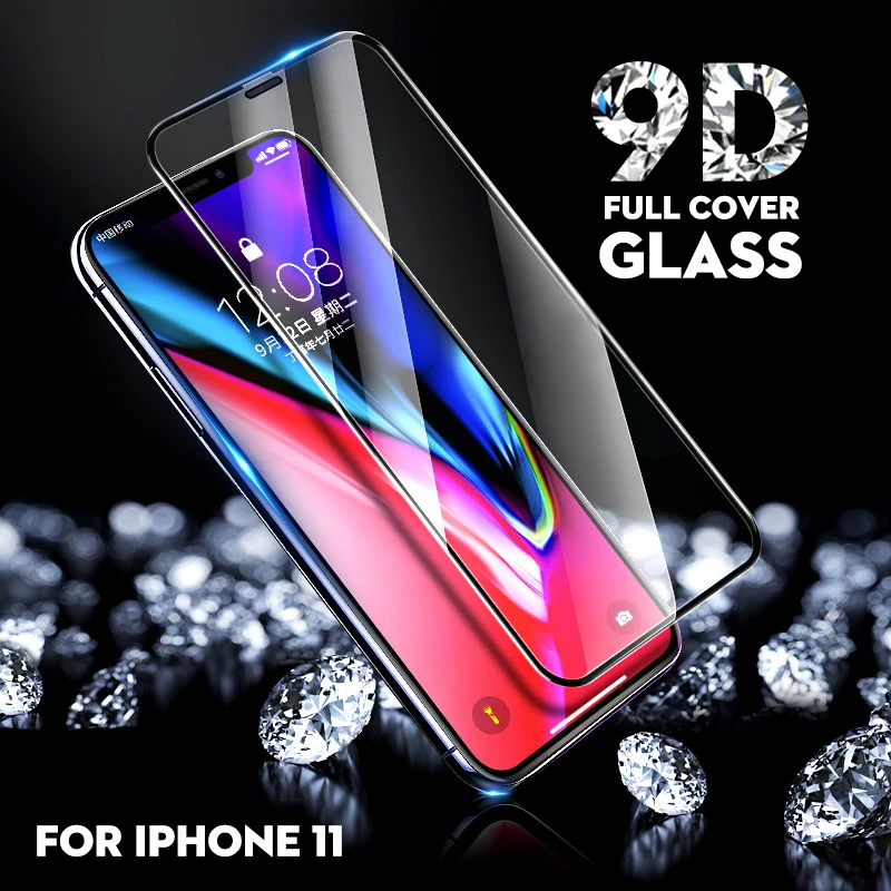 9D протектор экрана для iPhone 7 8 Plus 6 6s закаленное стекло Apple IPhone X XR XS 11 Pro Max glass полная